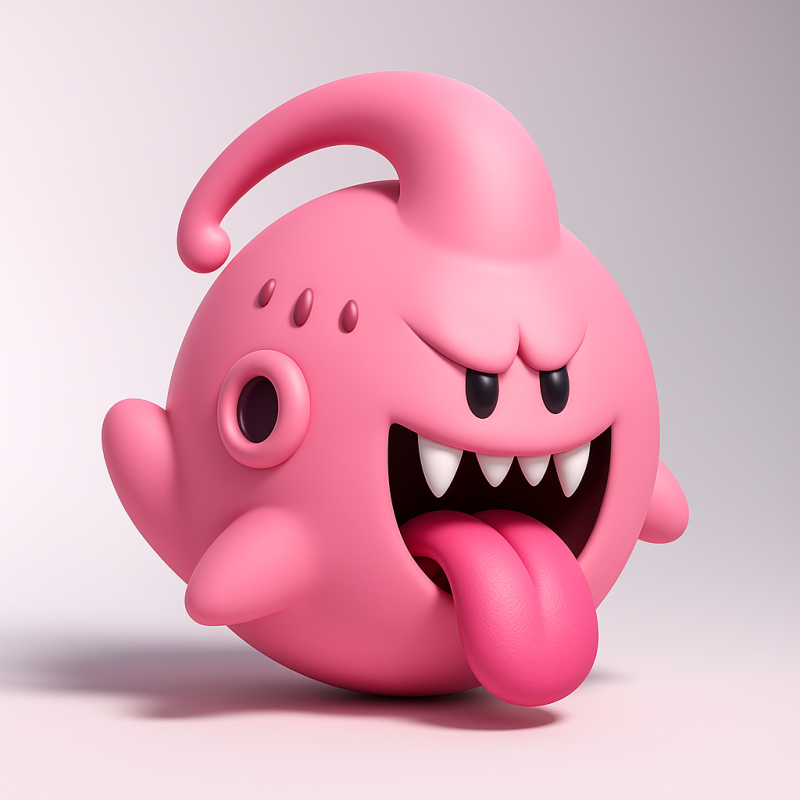 3D Printing Boo Majin Boo from Mario Bros toy Model 3D .c4d .max .obj .3ds .fbx .stl .blend