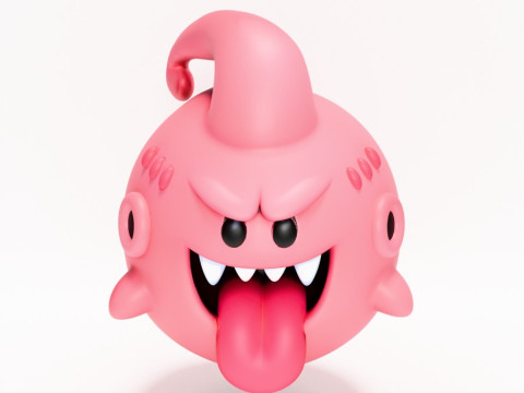3D Printing Boo Majin Boo from Mario Bros toy Model 3D
