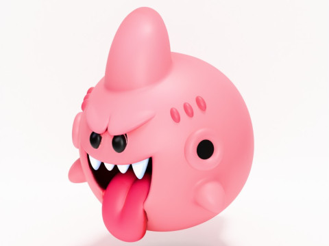 3D Printing Boo Majin Boo from Mario Bros toy Model 3D