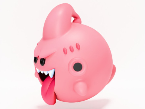 3D Printing Boo Majin Boo from Mario Bros toy Model 3D