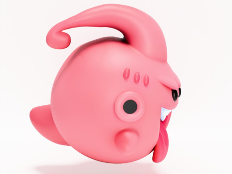 3D Printing Boo Majin Boo from Mario Bros toy Model 3D
