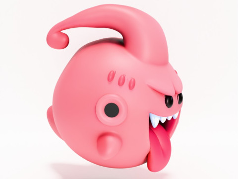3D Printing Boo Majin Boo from Mario Bros toy Model 3D