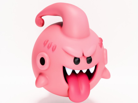 3D Printing Boo Majin Boo from Mario Bros toy Model 3D