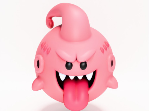 3D Printing Boo Majin Boo from Mario Bros toy Model 3D