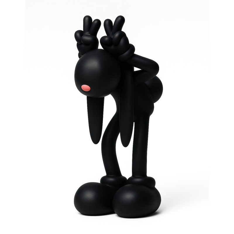 3D Printing Black Rabbit toy Model 3D .c4d .max .obj .3ds .fbx .stl .blend 