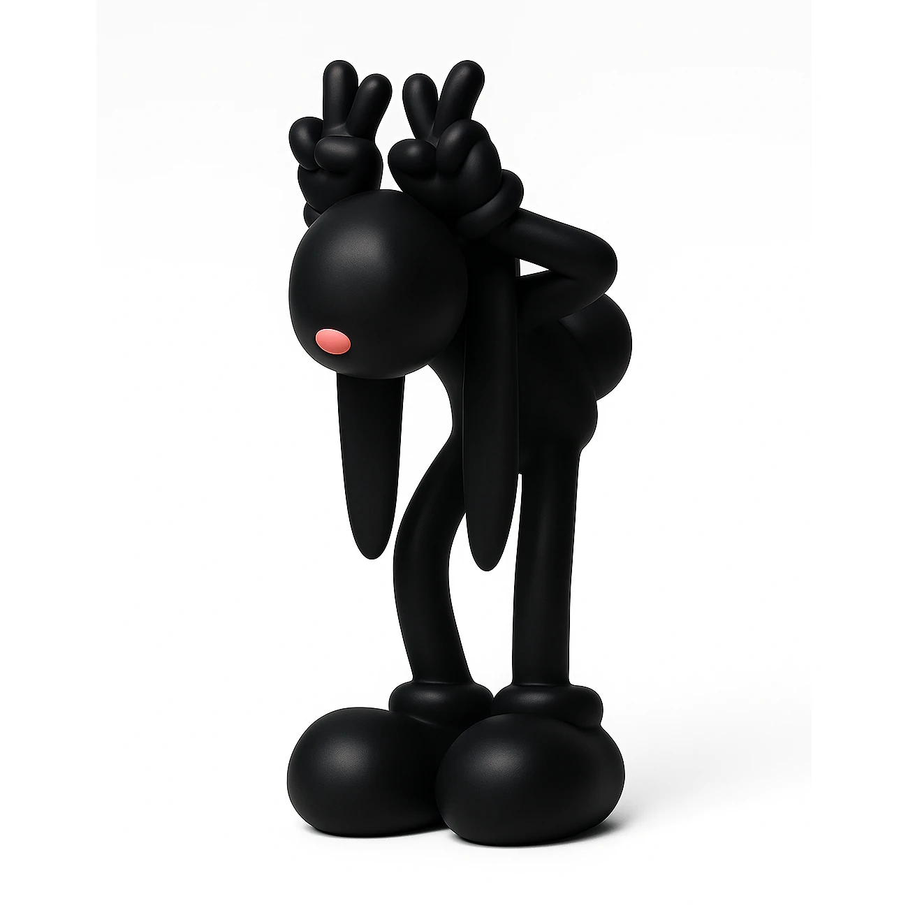 3D Printing Black Rabbit toy 3D Model .c4d .max .obj .3ds .fbx .stl .blend 
