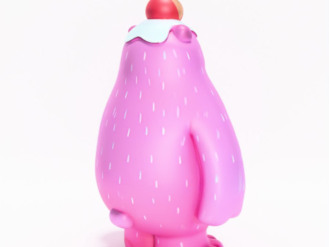 3D Printing Ice Cream Bear toy 3D Modell