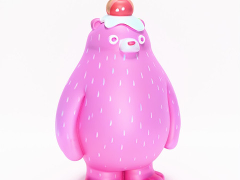 3D Printing Ice Cream Bear toy 3D Modell