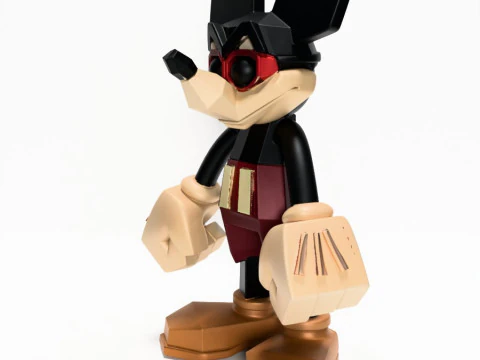3D Printing Mickey Mouse Low Poly Style toy 3D Model