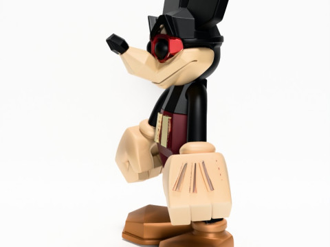 3D Printing Mickey Mouse Low Poly Style toy 3D 모델