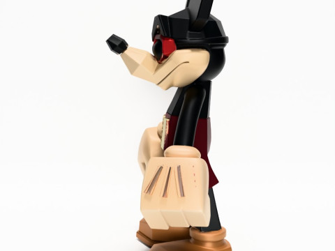 3D Printing Mickey Mouse Low Poly Style toy 3D 모델