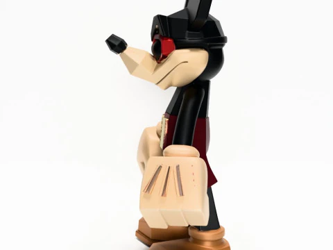 3D Printing Mickey Mouse Low Poly Style toy 3D Model