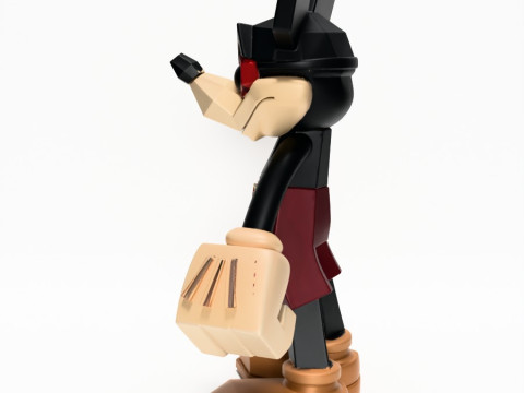 3D Printing Mickey Mouse Low Poly Style toy 3D 모델