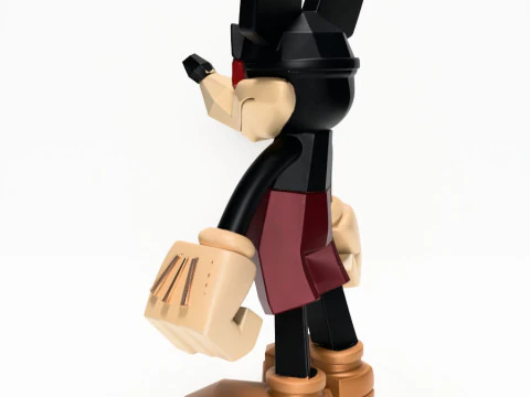 3D Printing Mickey Mouse Low Poly Style toy 3D Model