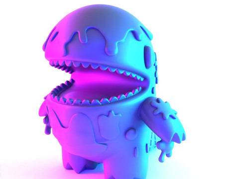 3D Printing Dino Ice Cream toy Model 3D