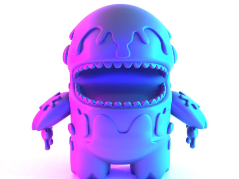 3D Printing Dino Ice Cream toy Model 3D