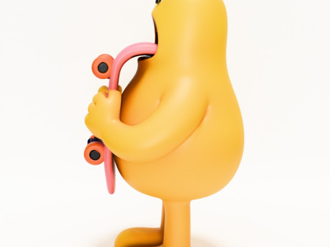 3D Baskı Paten Sanatı Oyuncak 3D Model