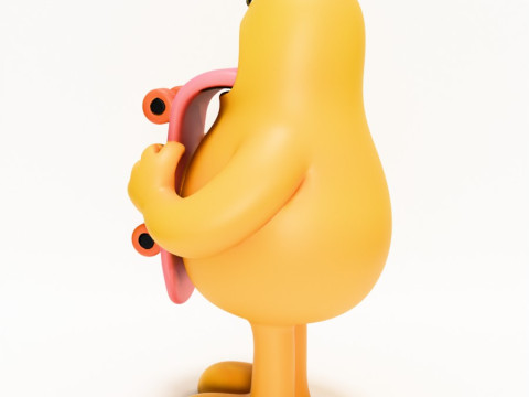 3D Baskı Paten Sanatı Oyuncak 3D Model