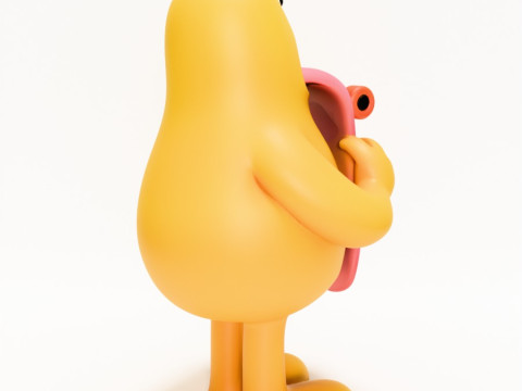 3D Baskı Paten Sanatı Oyuncak 3D Model