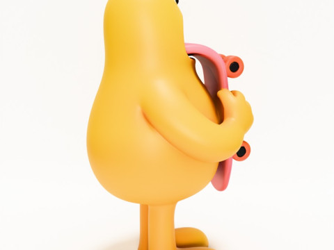 3D Baskı Paten Sanatı Oyuncak 3D Model