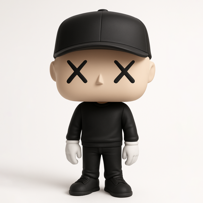 3D Printing Brian Donelli Kaws Creator Funko Pop Style toy 3Dモデル .c4d .max .obj .3ds .fbx .stl .blend