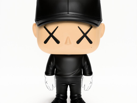 3D Printing Brian Donelli Kaws Creator Funko Pop Style toy 3Dモデル