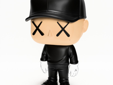 3D Printing Brian Donelli Kaws Creator Funko Pop Style toy 3Dモデル