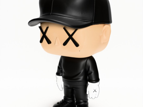 3D Printing Brian Donelli Kaws Creator Funko Pop Style toy 3Dモデル