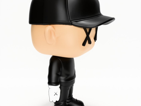 3D Printing Brian Donelli Kaws Creator Funko Pop Style toy 3Dモデル