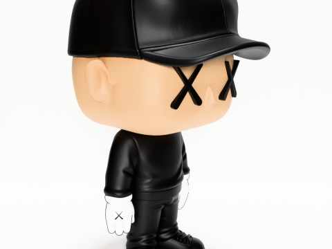 3D Printing Brian Donelli Kaws Creator Funko Pop Style toy 3Dモデル
