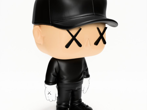 3D Printing Brian Donelli Kaws Creator Funko Pop Style toy 3Dモデル