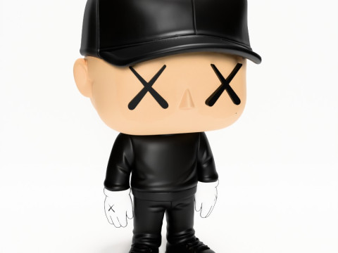 3D Printing Brian Donelli Kaws Creator Funko Pop Style toy 3Dモデル