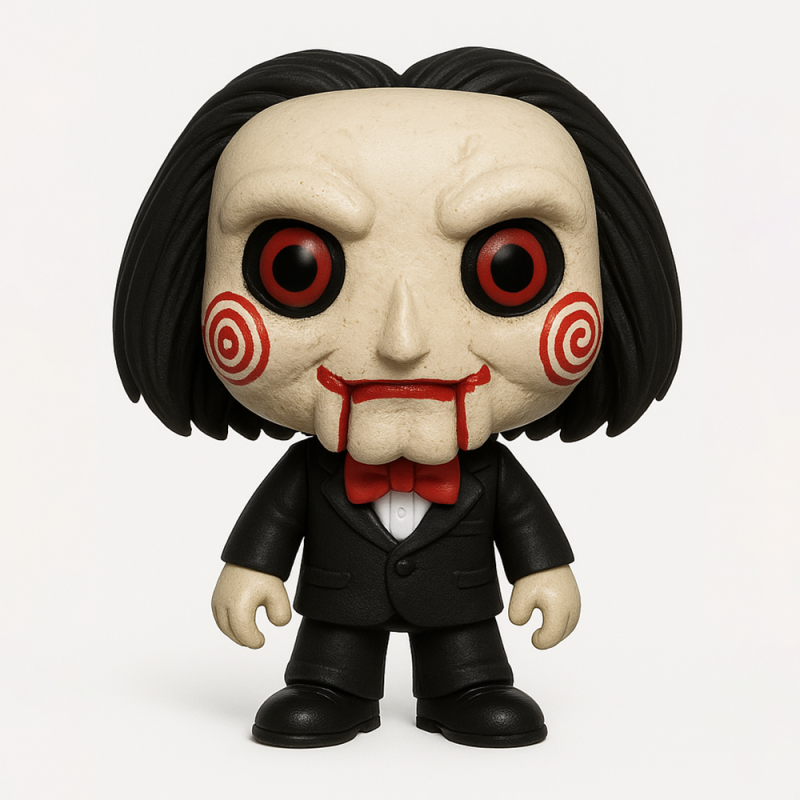3D Printing Billie from Saw Funko Pop Style toy 3D 模型 .c4d .max .obj .3ds .fbx .stl .blend