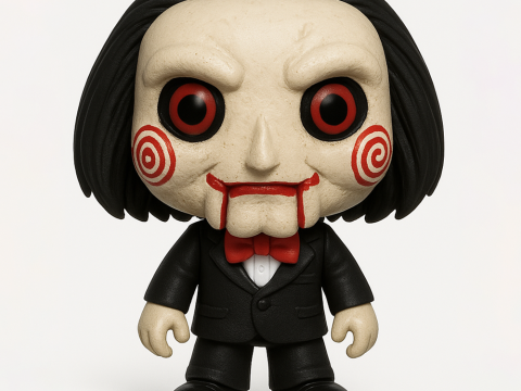 3D Printing Billie from Saw Funko Pop Style toy 3D Модель