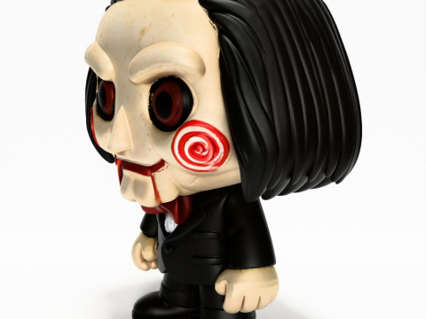 3D Printing Billie from Saw Funko Pop Style toy 3D 模型