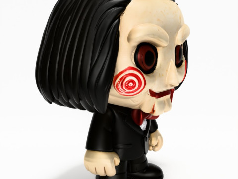3D Printing Billie from Saw Funko Pop Style toy 3D 模型