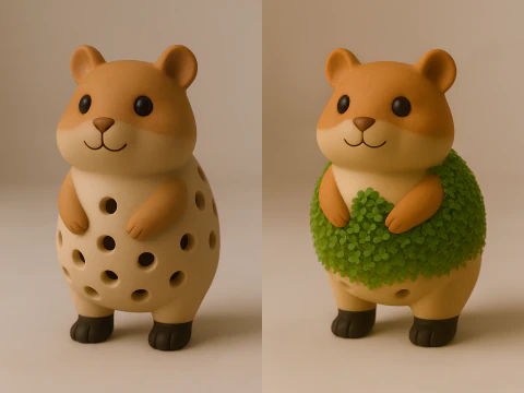 3D 프린팅 햄스터 발아기 씨앗 치아 무 마이크로그린 렌즈콩 콩나물 발아기 3D 모델