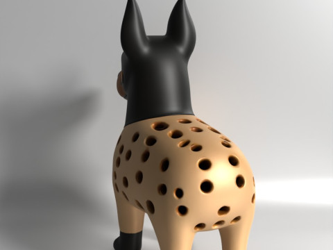 3D Printing Doberman dog Sprouter Seed Chia Radish microgreens Lentil sprouts Germinator Modelo 3D