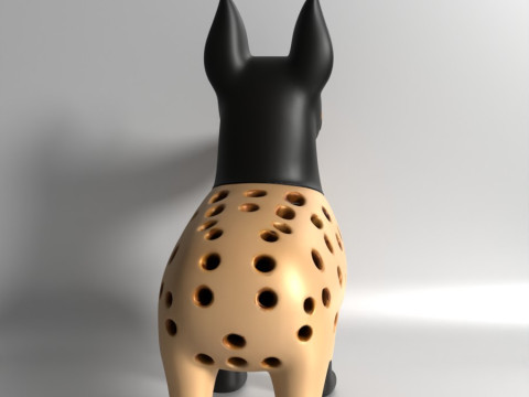 3D Printing Doberman dog Sprouter Seed Chia Radish microgreens Lentil sprouts Germinator Modelo 3D