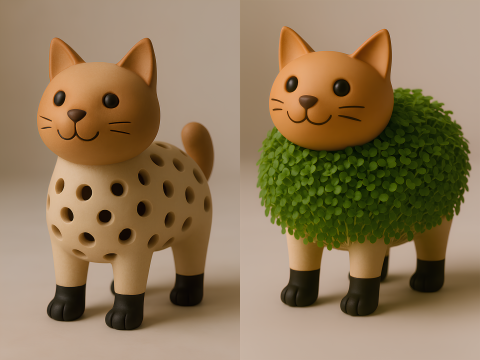 3D Printing Cat Sprouter Seed Chia Radish microgreens Lentil sprouts Germinator 3D मॉडल