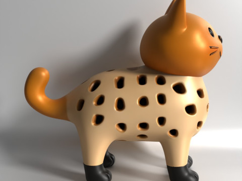 3D Printing Cat Sprouter Seed Chia Radish microgreens Lentil sprouts Germinator Model 3D