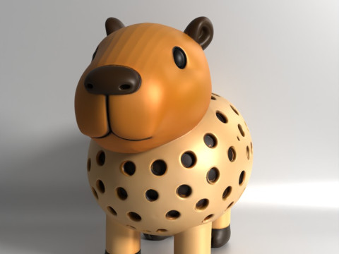 3D Printing Capybara Sprouter Seed Chia Radish microgreens Lentil sprouts Germinator 3D मॉडल