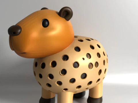 3D Printing Capybara Sprouter Seed Chia Radish microgreens Lentil sprouts Germinator 3D Model