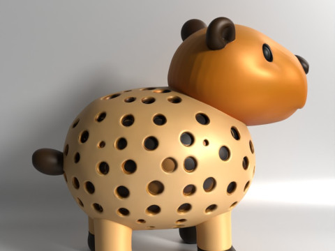 3D Printing Capybara Sprouter Seed Chia Radish microgreens Lentil sprouts Germinator 3D मॉडल