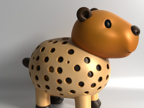 3D Printing Capybara Sprouter Seed Chia Radish microgreens Lentil sprouts Germinator 3D मॉडल