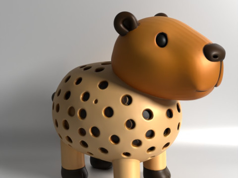 3D Printing Capybara Sprouter Seed Chia Radish microgreens Lentil sprouts Germinator 3D मॉडल