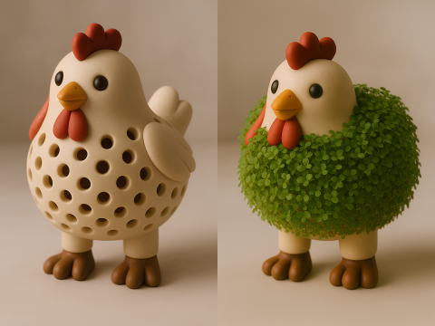 3D Printing Chicken Sprouter Seed Chia Radish microgreens Lentil sprouts Germinator 3D मॉडल