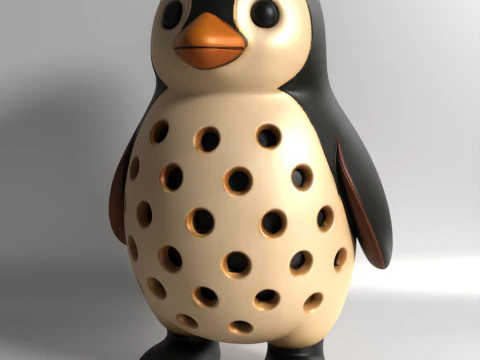 3D Printing Penguin Sprouter Seed Chia Radish microgreens Lentil sprouts Germinator 3D Model