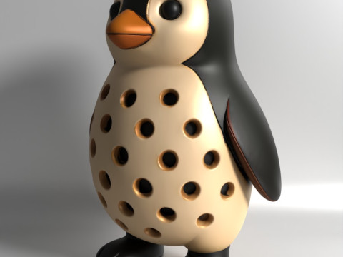 3D Printing Penguin Sprouter Seed Chia Radish microgreens Lentil sprouts Germinator 3D 모델