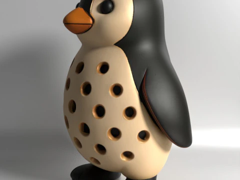 3D Printing Penguin Sprouter Seed Chia Radish microgreens Lentil sprouts Germinator 3D Model